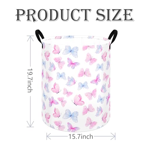 Image of Kids Laundry Storage Hamper Toys Nursery Bin with Handles | Gift Laundry Basket ,Storage Basket for Kids Room Bedroom Decor