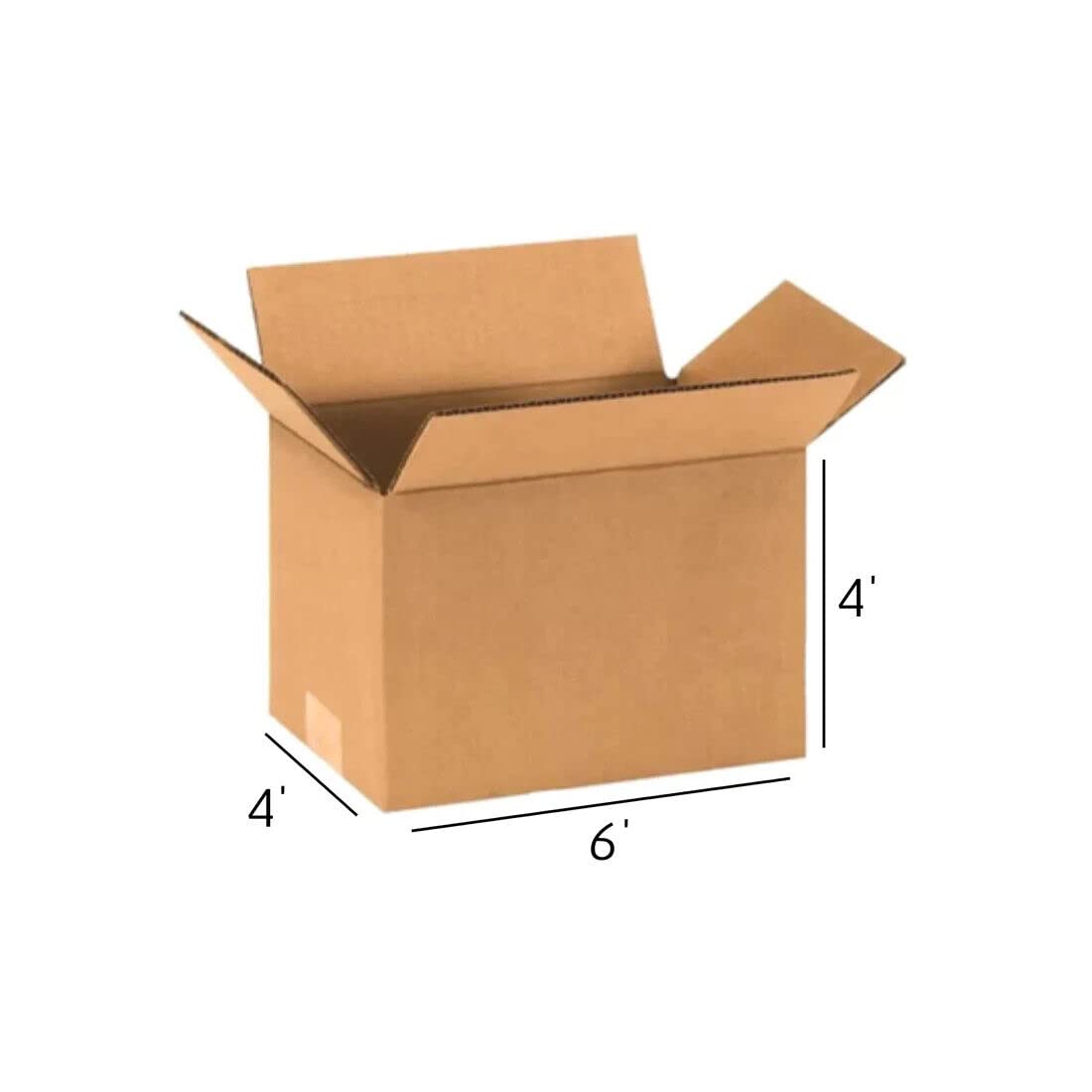 Strong Cardboard Storage Boxes for Posting Small & Large Parcels โ Moving Bulk Gifts, Single Wall Eco Friendly Shipping Cartons, Corrugated Boxes (6x4x4 โ 152x102x102mm, Pack of 50)