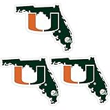 NCAA Miami Hurricanes Home State Decal, 5