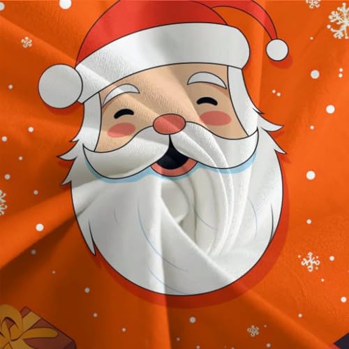 Funda nórdica de Papá Noel 3D sin arrugas con cremallera práctica para cama doble 8