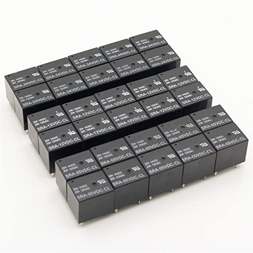 Relé SRA-12VDC-CL de 12V 20A y 5 pines lote de relés para placas PCB 3
