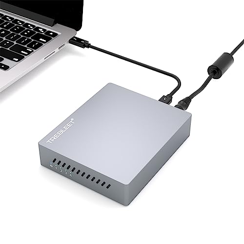 Thunderbolt 3 Four-Slot M.2 NVMe SSD Enclosure 40Gbps up to 2800MB/s Support Thunderbolt 2 Compatible with M1 M2
