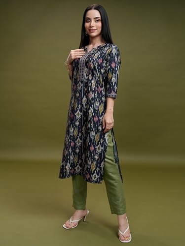 Image of Vishudh Women's Kurta | Regular Fit | Trendy Ethnic Top for Everyday Comfort