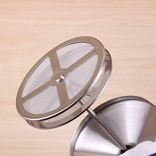 Manual Stainless Whipped Cream Dispenser - Stainless Steel Handheld DIY Whipped Cream Dispenser - Perfect Cream Whipper Maker for Gift,Lid - Thumbnail 4
