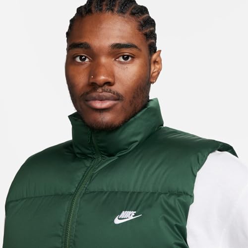 Image of Nike Sportswear Club PrimaLoft Men's Water-Repellent Puffer Vest (Fir /White, FB7373-323) Size 3X-Large