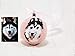 Handmade Gray Siberian Husky personalized dog in heaven gift memorial keepsake ball