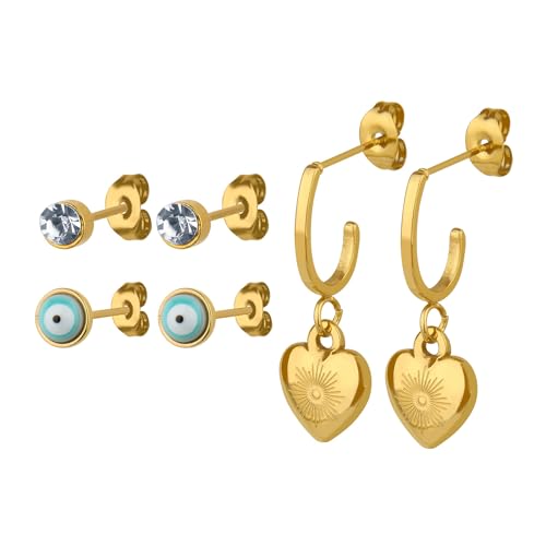 Boucles d'oreilles coeur et oeil maletique ANELY, le coffret cadeau parfait pour elle
