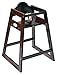 Food Service Wooden High Chair - Antique Cherry