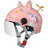 Verstellbarer Kinnriemen: Dieser Motorradhelm für Kleinkinder ist mit einem verstellbaren Kinnriemen mit Schnellverschluss und mehreren Sicherheitsgurtschnallen ausgestattet, sodass Kinder sich beim Fahren besser schützen können. Verstellbare Größe 50–56 cm für Kinder oder Jugendliche im Alter von 4–12 Jahren.