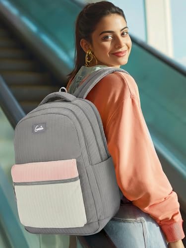 Image of Genie 19 inch Laptop Backpack for Women & Girls | Spacious Office, College & Travel Bag | Water Resistant, Multi-Compartment with Padded Laptop Sleeve
