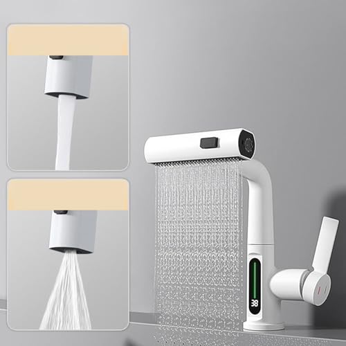 Robinet de lavabo de salle de bain blanc pour simplifier la routine - 5