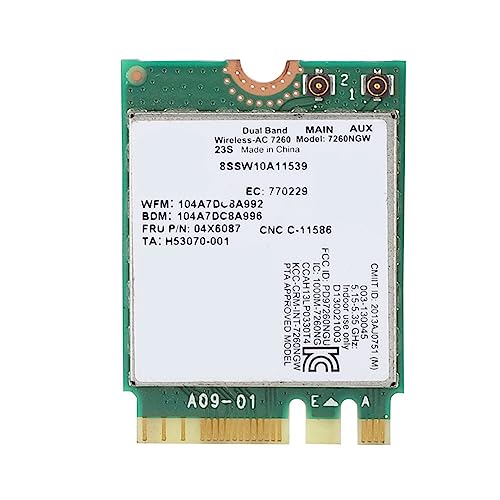 Drfeify Tarjeta de Red Inalámbrica para Thinkpad 04X6087 - Doble Banda 867Mbps - WiFi 2.4/5G Compatible con T440 T440P T440S T540P X240 X240S W540 L440 L540 miniatura 5