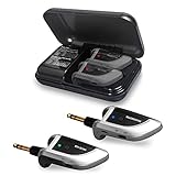 Kwalita Wireless Guitar System With Charging Case, Wireless Guitar Transmitter Receiver for Electric Musical Guitar Accessories, Support Multi Channels and 8 Hours Long Battery Life