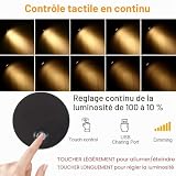 WisHomee lampe de lecture 12 V dimmable avec port USB 2 A photo 2