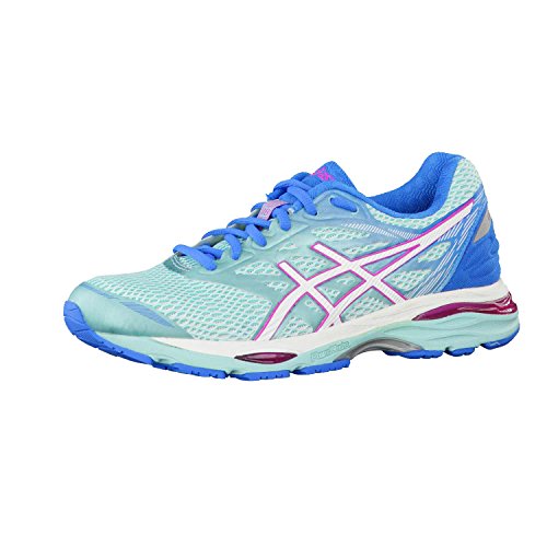 ASICS T6C8N6701, Zapatillas de Running para Mujer, Azul (Aqua Splash / White / Pink Glow), 38 EU