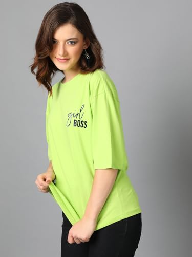Image of KOTTY Women's Solid Oversized Fit T-Shirt
