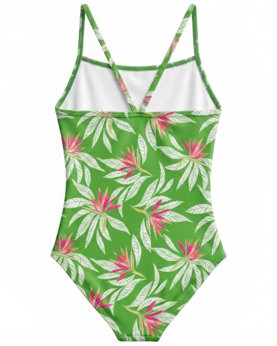 Image of weVSwe Baby Girl Swimsuit One Piece Swimsuit Cute Toddler Girls Sleeveless Bikini Kids 2-10 Years