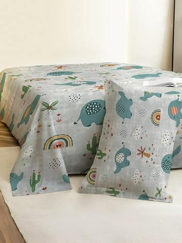 Image of Weave & Decor Kids Dedsheets Single Bed 60x90 Inches with 1 Pillow Cover 20x30 inch, Cotton Blend, Soft & Lightweight.