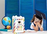 HEYINSHEN Kindergarten Graduation Gift Bags with Handle Class of 2026 Pre-K Preschool Graduation Gift Bags for Kids Girls Boys Congrats Gard You Did It Paper Bag with Tissue Graduations Party Supplies