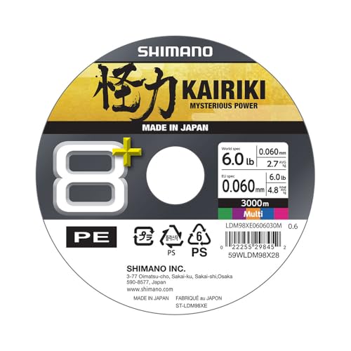 Line Kairiki 8+ tresse 8 brins 9.1kg pour lancers lointains