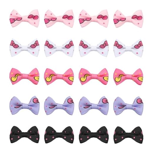 Mini laços de 3,8 cm para artesanato, 30 peças de fita de gorgorão mini laços para impressão de pequenos laços para costura faça você mesmo, clipes de cabelo, scrapbook, decoração de presente, rosa