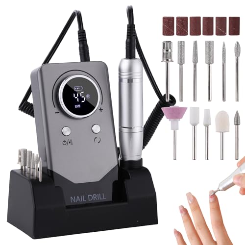 Perceuse à ongles portable avec écran LCD pour votre routine beauté voyage