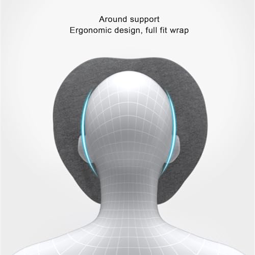 Cojín facial ergonómico con espuma viscoelástica suave para evitar marcas en el rostro 3
