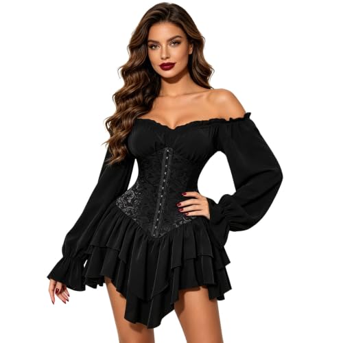 Robe d'été blanche pour femme style corset vintage en dentelle florale pour soirée