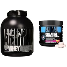 Animal Whey Isolate Whey Protein Powder Isolate Loaded for Post Workout and Recovery & Creatine Chews Tablets - Enhanced Creatine Monohydrate with AstraGin to Improve Absorption