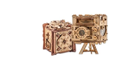 iDventure Cluebox Bundle – The Trial of Camelot & Sherlock’s Camera | Escape Room Puzzle Box Set | 3D Wooden Sequential Puzzle for Adults | Brain Teaser & Money Gift Box | Unique Birthday Gift for Men