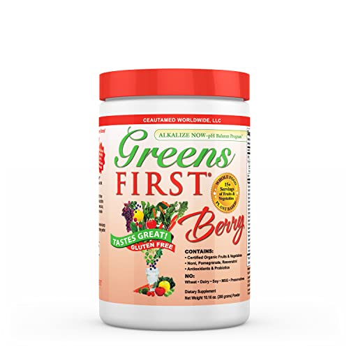 Greens-First-Berry-30-Servings-Greens-Powder-Superfood-49-Superfoods-15-Organic-Fruit-Vegetables-Antioxidant-Smoothie-Mix-Supplement-Dairy-Free-Vegan-Non-GMO-1016-oz