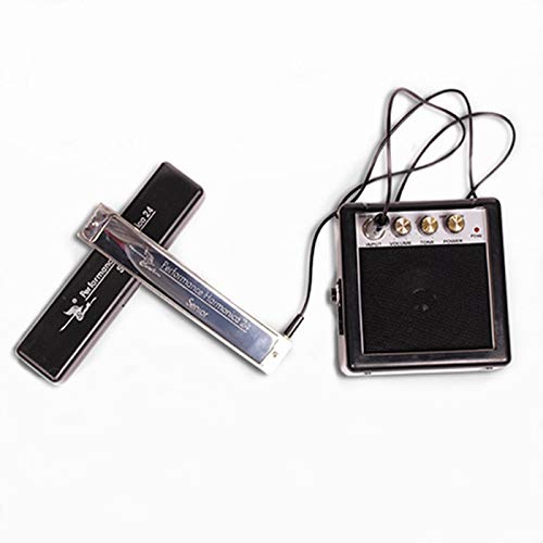 WEIXIAO WLKH Swan Tremolo Harmonica électrique 24 Trous Electro-Acoustique avec Haut-parleurs Harp Instruments de… - Les Beatles, Paul McCartney, John Lennon, RIngo Starr, George Harrison WEIXIAO WLKH Swan Tremolo Harmonica électrique 24 Trous Electro-Acoustique avec Haut-parleurs Harp Instruments de…