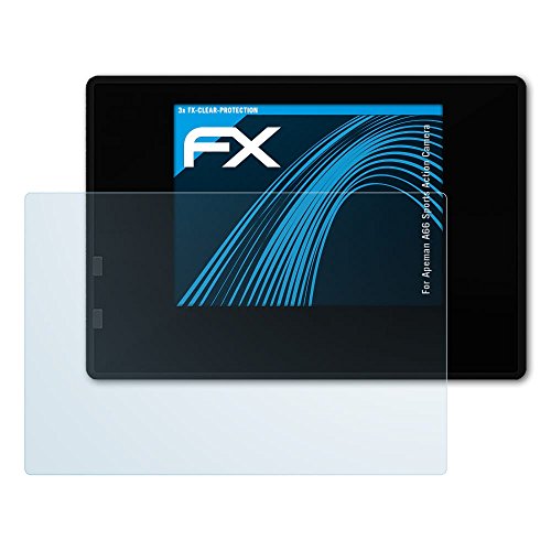 atFoliX Lámina Protectora de Pantalla Compatible con Apeman A66 Sports Action Camera...