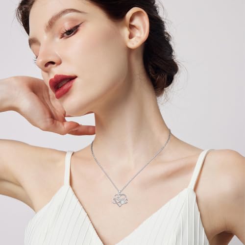 Dog Cat Necklace Pendant 925 Sterling Silver Pet Jewelry Gifts for Women4