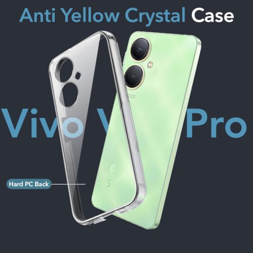 Image of Jkobi Lifetime Anti-Yellow Clear Back Cover Case for Vivo Y27 (Sleek Hard Crystal | Shockproof and Camera Protection)