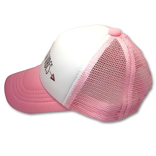 Sol Baby Beach Vibes Pink Adjustable Snapback Mesh Trucker Hat - Summer Beach Baseball Cap for Infants, Toddlers & Youth4
