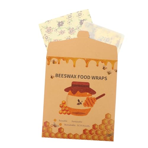 Ciieeo 3 Pièces Emballages Alimentaires Cire Abeille Emballage Cire Abeille Réutilisable Alimentaire