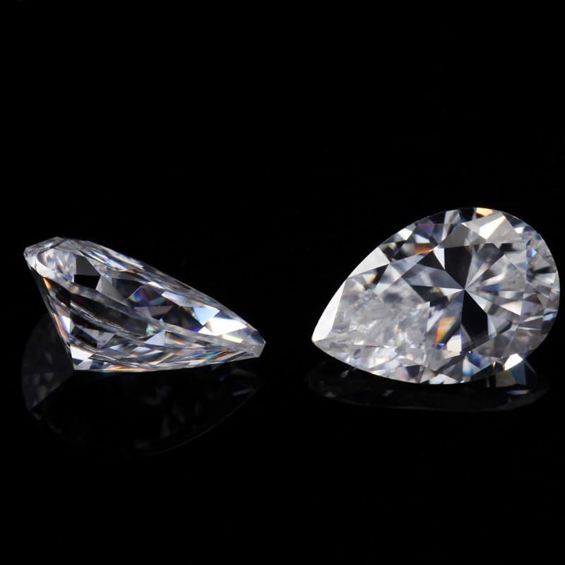 Pear Shape White D Color Moissanite Gemstones VVS1 Clarity Simulated Diamond Moissanite Loose For Jewelry Making