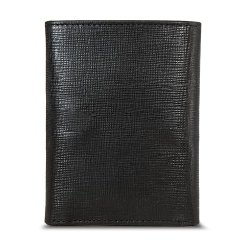 Image of Nautica Men's Trifold Wallet | RFID Blocking Protection | ID Window | Card Slots | Genuine Leather | Durable