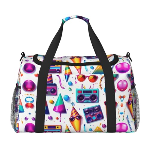 unicorn food print Weekender Overnight Carry On Bag Gym Luggage Bag Duffel Bag for Travel Women