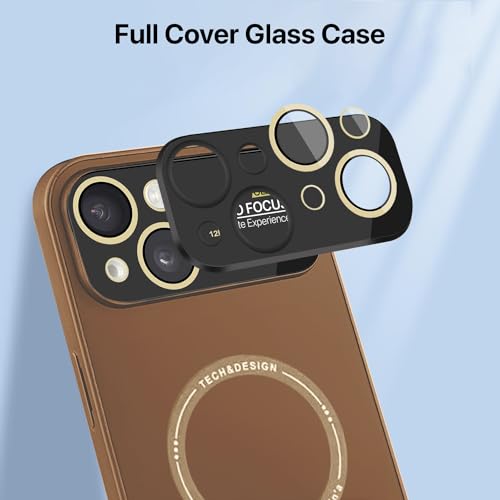 Image of Vaku Luxos Premium Silicon Polarized Back Cover for iPhone 15 Plus Texture Full Lens Protection Silicon Case Scratch Resistant Slim Thin Military-Grade Protection - Brown