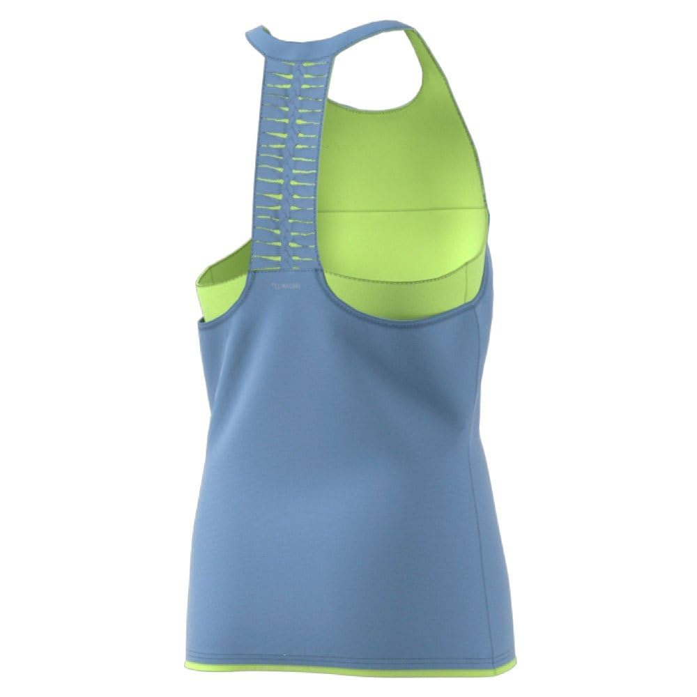 adidas Mädchen, Tank-Top Hellblau, Zitronengelb