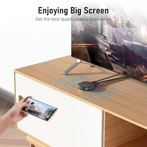 Image of ETZIN 4K HDR HDMI Receiver, 4K 60Hz HDMI 2.0 TV Projector Monitor, Support 2.4 /5GHz High Speed WiFi, Compatible with Ai-rplay, Android, Windows, Miracast Mirroring Display EPL-G54