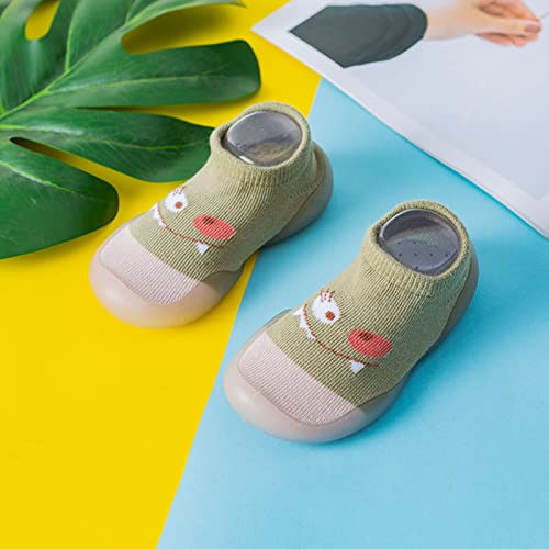 Alvinlite Baby First-Walking Shoes Baby Sock Shoes Toddler Cartoon Soft Non Slip Floor Slipper for Boys Girls, Breathable Lightweight(20/21 12.5cm) Pink3