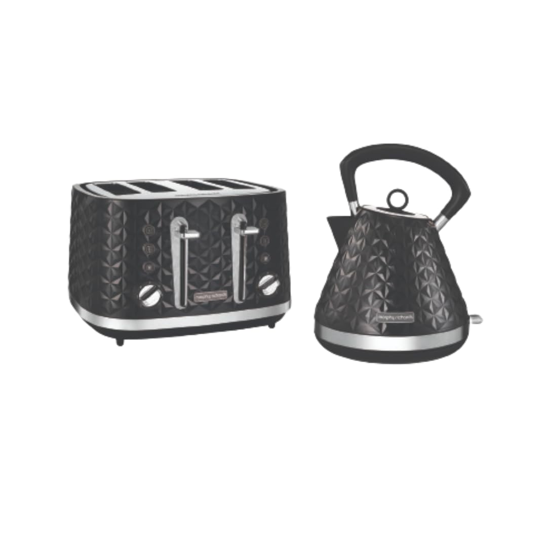 Morphy Richards Vector Pyramid Kettle 108131 Traditional Kettle Black