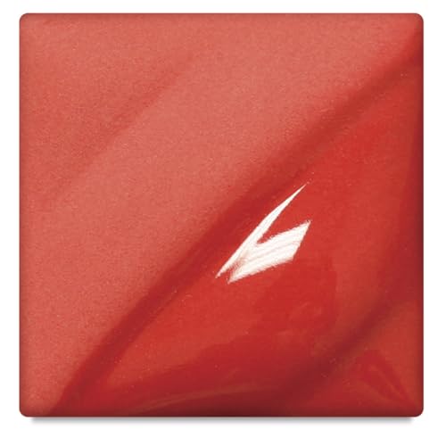 AMACO Velvet Underglaze, V-388 Radiant Red, Opaque, Pint