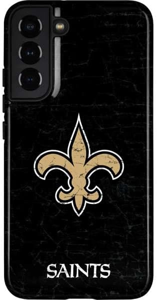 Skinit Pro Phone Case Compatible with Galaxy S22 Plus - Officially Licensed NFL New Orleans Saints - Blast Design