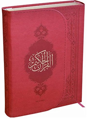 Kur'an-i Kerim (Orta Boy) Kirmizi Termo Deri Miklapli Miknatisli Bilgisayar Hatli