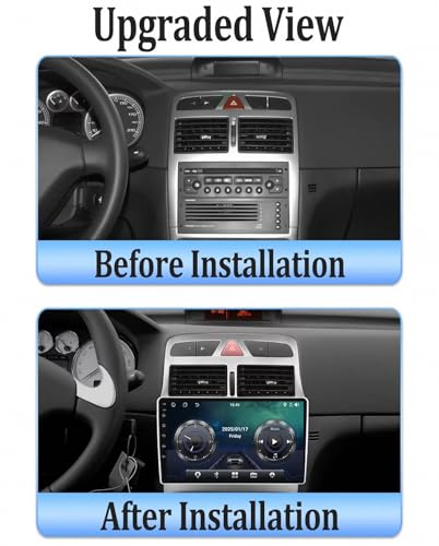 Autoradio para Peugeot 307 con Android Auto inalámbrico y CarPlay, pantalla táctil de 64GB 2