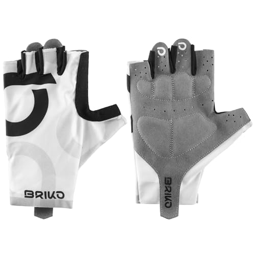 Briko Ultralight Glove, Guanti Uomo, 915 Bianco-Nero, S